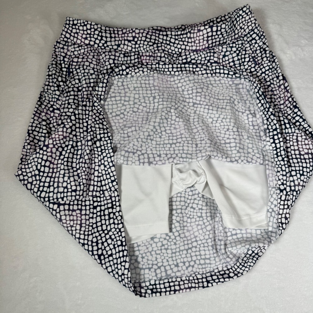 Tail Womens Active Skort Navy‎ Blue White Pebble Print Tennis Golf Skirt Size M - Picture 5 of 7